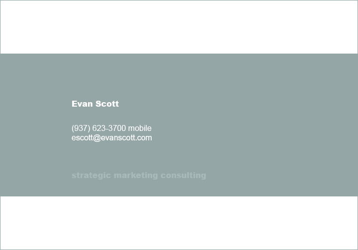 Evan Scott - strategic marketing consulting